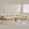 Hailey - Hjørnesofa modulsofa i beige med 4 moduler (Opstilling 1) L: 368 X D: 247 X H: 65 cm
