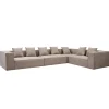 Hailey - Hjørnesofa modulsofa i sand med 4 moduler (Opstilling 2) L: 368 X D: 247 X H: 65 Cm