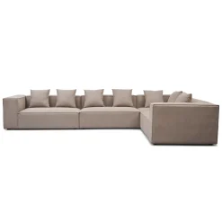 Hailey - Hjørnesofa modulsofa i sand med 4 moduler (Opstilling 2) L: 368 X D: 247 X H: 65 Cm