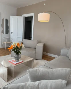 Hailey - Hjørnesofa modulsofa i beige med 4 moduler (Opstilling 2) L: 368 X D: 247 X H: 65 Cm