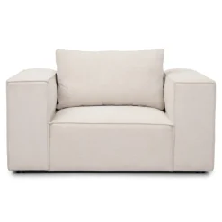 Hailey lænestol i beige L: 136 X D: 100 X H: 64 Cm