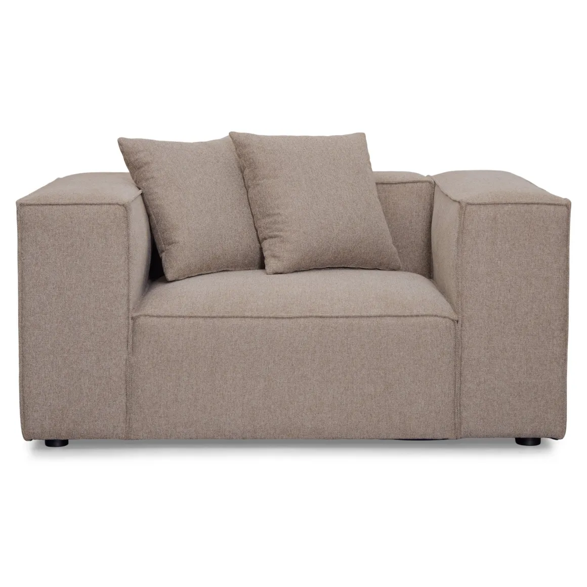 Hailey lænestol i sand L: 136 X D: 100 X H: 64 Cm