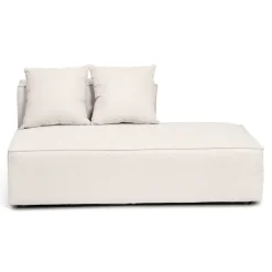 Hailey modul med halvt ryglæne højrevendt i beige L: 148 x D: 100 x H: 65 cm