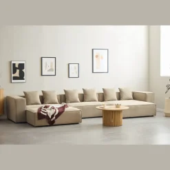 Hailey puf i sand 121 x 74 cm