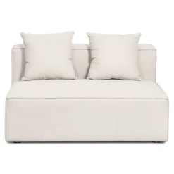 Hailey - U-sofa modulsofa i beige med 4 moduler - Venstrevendt chaiselong L: 368 X D: 247 X H: 65 cm