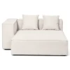 Hailey - Venstrevendt chaiselong modulsofa i beige med 3 moduler L: 415 X D: 148 X H: 65 cm