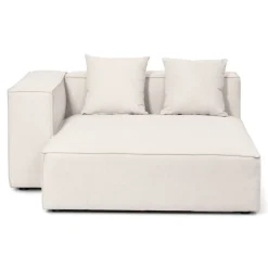 Hailey - Venstrevendt chaiselong modulsofa i beige med 3 moduler L: 415 X D: 148 X H: 65 cm