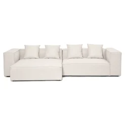Hailey - Venstrevendt chaiselong modulsofa i beige med 2 moduler L: 294 X D: 148 X H: 65 cm