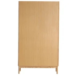 Havana egetræ vitrineskab med 2 låger - 180x40x100 cm