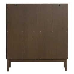 Havana vitrineskab i røget eg med 2 låger - 110x40x100 cm