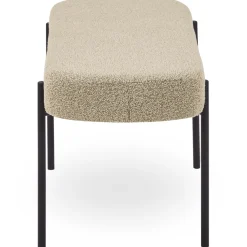Helena bænk i beige boucle 100x36x43 cm