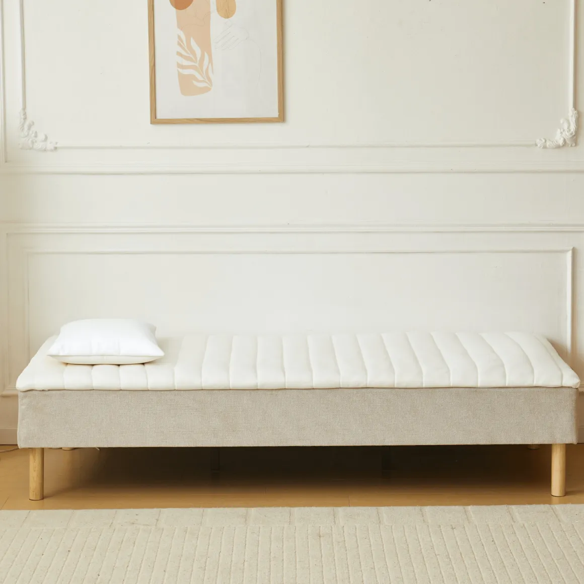 Henry hvid topmadras i PU-skum 90x200x4 cm