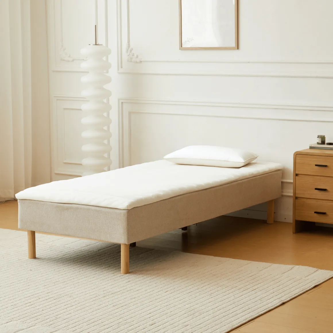 Henry hvid topmadras i PU-skum 90x200x4 cm