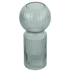 Hera glas vase grå 23 cm