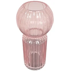 Hera glasvase lyserød 23 cm