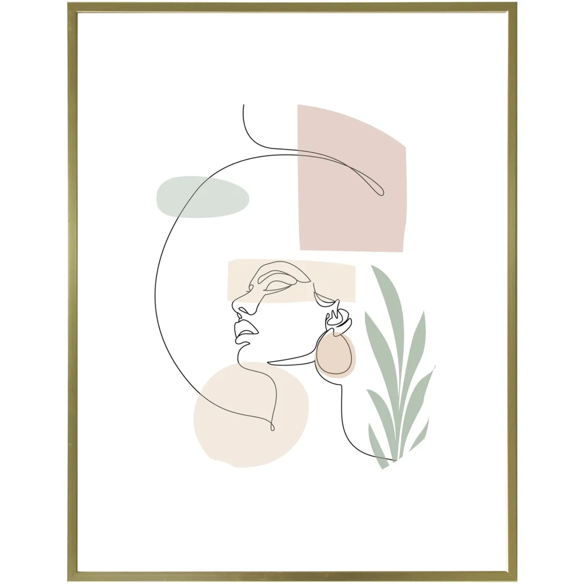 Ibi billedramme 30x40 cm guld