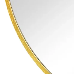 Julia rundt spejl med messing/guld ramme Ø50 cm