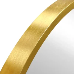 Julia rundt spejl med messing/guld ramme Ø50 cm