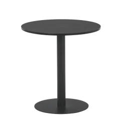 Lara sort rundt cafebord Ø70 cm