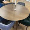 Liam rundt spisebord i røget egefiner med udtræk 120/160/200 cm - Inkl. 2 tillægsplader