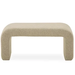 Lianna bænk i beige boucle 95x40x44 cm