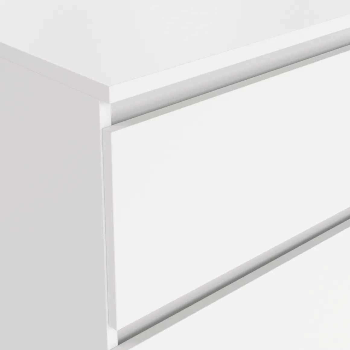 Maise kommode H:70 x B:138 x B:41 cm med 6 skuffer i hvid