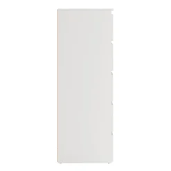 Maise kommode H:114 x B:65 x D:41 cm med 5 skuffer i hvid