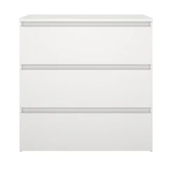 Maise kommode H:70 x B:70 x D:41 cm med 3 skuffer i hvid