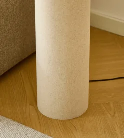 Mariah gulvlampe med lampeskærm i linned 145 x 50 cm