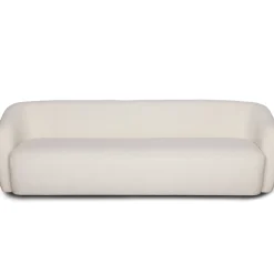Melisa - 3 personers sofa i hvid boucle L: 220 x D: 84 x H: 66 cm
