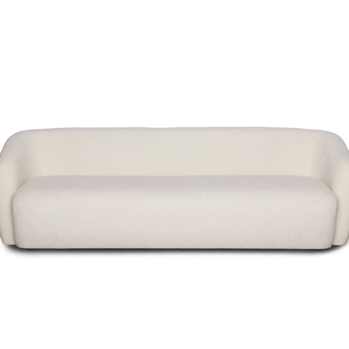 Melisa - 3 personers sofa i hvid boucle L: 220 x D: 84 x H: 66 cm