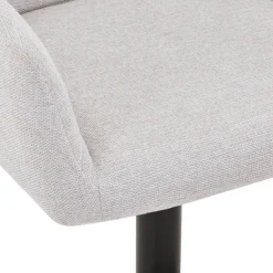 Melody Barstol - beige tekstil med justerbar højde og drejefunktion