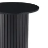 Milas rundt barbord i sort 80x105 cm