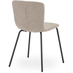 Miley spisebordsstol i beige boucle