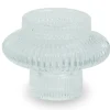 Nala glas lysestage klar 6 cm