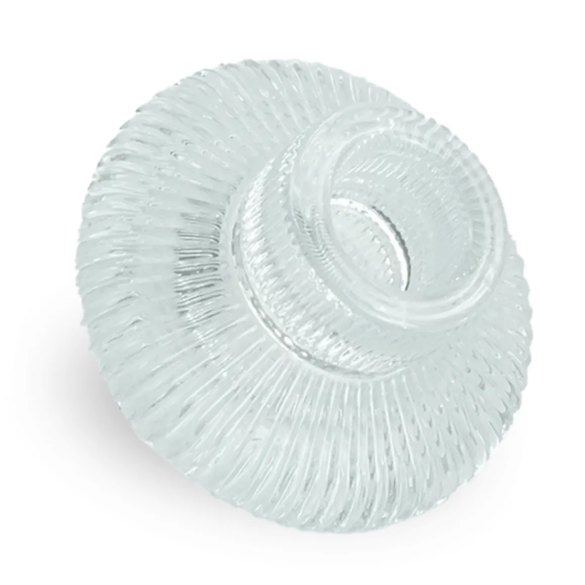 Nala glas lysestage klar 6 cm