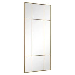 New Yorker spejl med guld/messing farvet ramme 180 x 80 cm