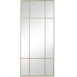 New Yorker spejl med guld/messing farvet ramme 180 x 80 cm