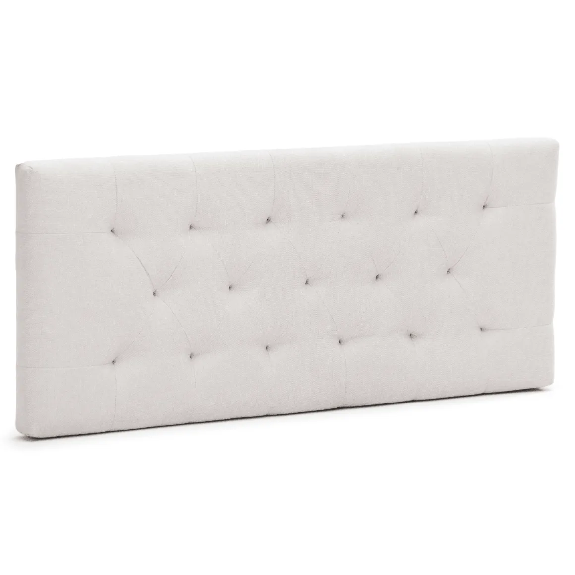 Nia sengegavl 180x63 cm i beige tekstil