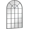 Sandra - New yorker spejl med buning sort 110x65 cm