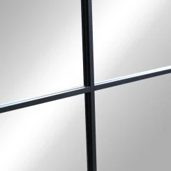 Sandra - New yorker spejl med buning sort 110x65 cm