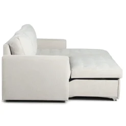 Sinus beige sovesofa med vendbar chaiselong og opbevaring