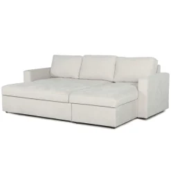 Sinus beige sovesofa med vendbar chaiselong og opbevaring