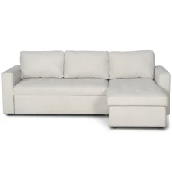 Sinus beige sovesofa med vendbar chaiselong og opbevaring